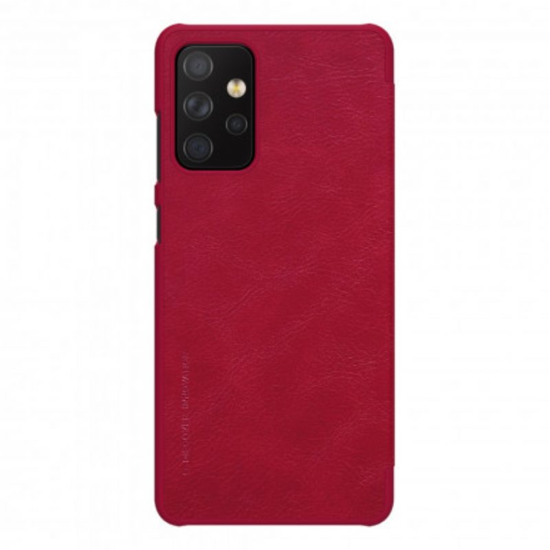 Folio Cover Samsung Galaxy A72 4G / A72 5G Custodia in pelle Serie Nillkin Qin