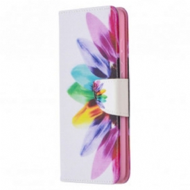 Folio Cover Samsung Galaxy A72 4G / A72 5G Fiore Dell'acquerello