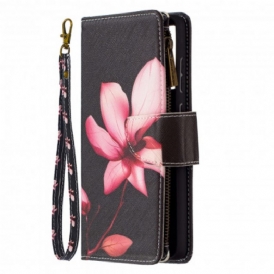 Folio Cover Samsung Galaxy A72 4G / A72 5G Tasca Con Zip A Fiore
