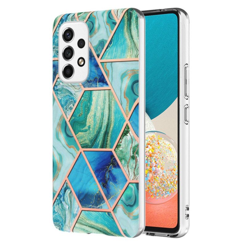Cover Samsung Galaxy M53 5G Marmo Geometrico Appariscente