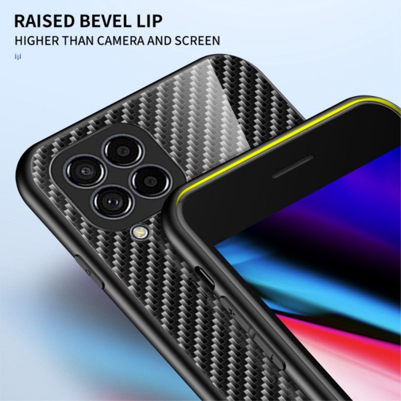 Cover Samsung Galaxy M53 5G Vetro Temperato In Fibra Di Carbonio