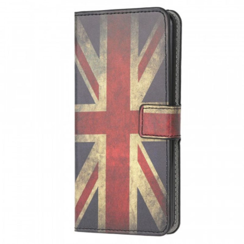 Custodia in pelle Samsung Galaxy M53 5G Bandiera Inglese