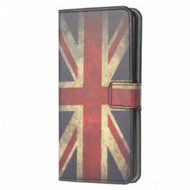 Custodia in pelle Samsung Galaxy M53 5G Bandiera Inglese