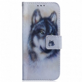 Custodia in pelle Samsung Galaxy M53 5G Cane Dell'acquerello