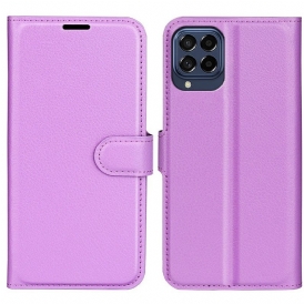 Custodia in pelle Samsung Galaxy M53 5G Classico