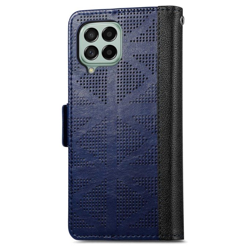 Custodia in pelle Samsung Galaxy M53 5G Disegno Incrociato