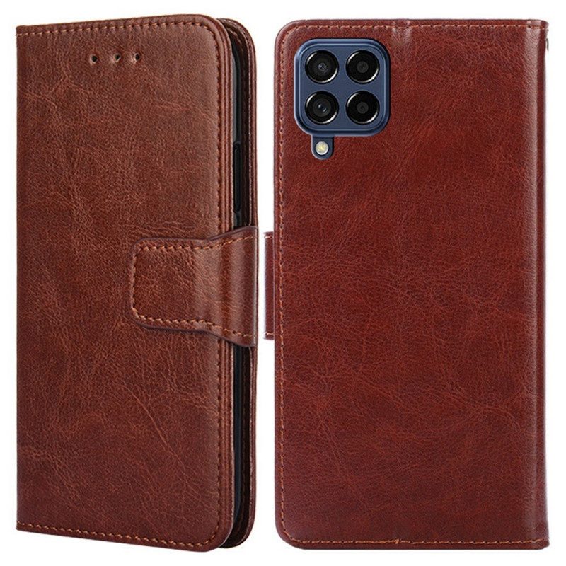Custodia in pelle Samsung Galaxy M53 5G Effetto Pelle Vintage