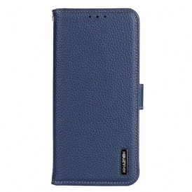Custodia in pelle Samsung Galaxy M53 5G Khazneh Pelle Di Litchi
