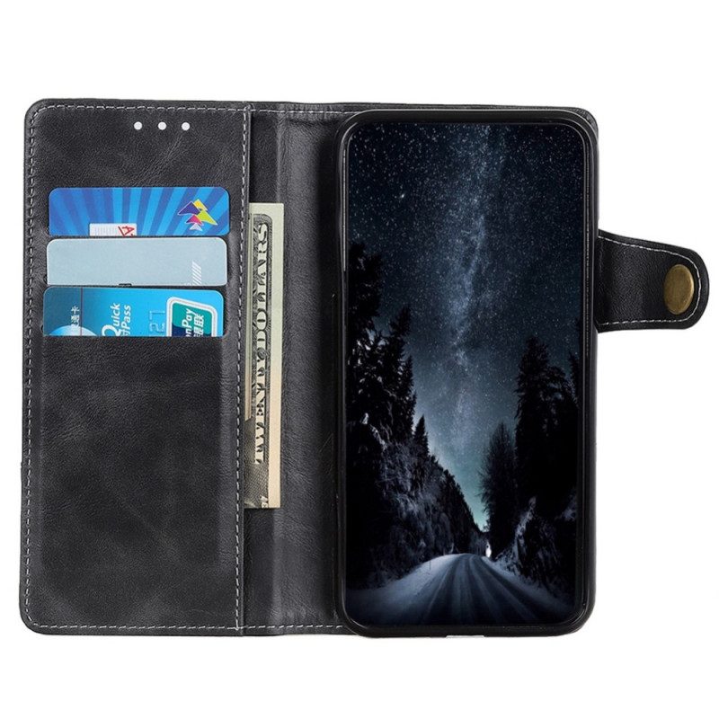 Custodia in pelle Samsung Galaxy M53 5G Pulsante Artistico