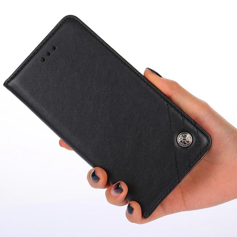 Custodia in pelle Samsung Galaxy M53 5G Rivetti Decorativi
