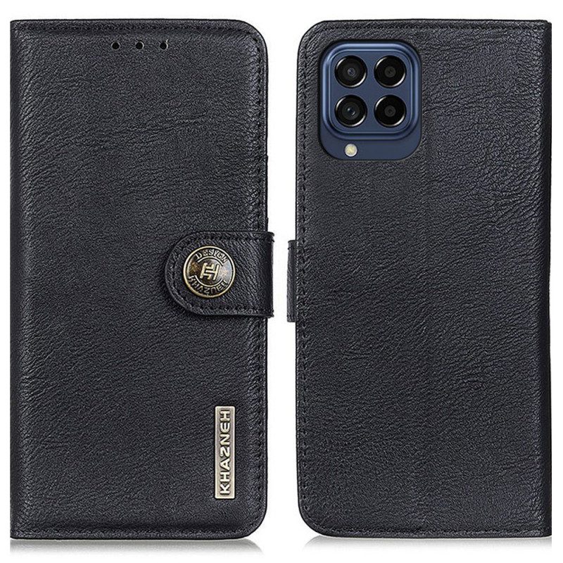 Custodia in pelle Samsung Galaxy M53 5G Similpelle Khazneh