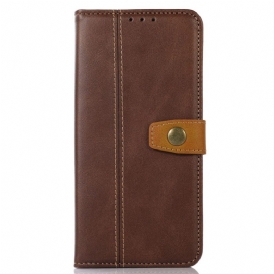 Folio Cover Samsung Galaxy M53 5G Cinturino D'epoca