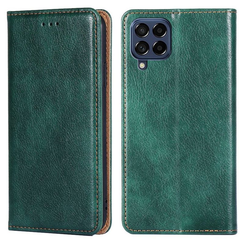Folio Cover Samsung Galaxy M53 5G Custodia in pelle Ecopelle Retrò
