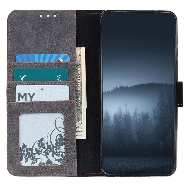 Folio Cover Samsung Galaxy M53 5G Khazneh Crosta Di Cuoio