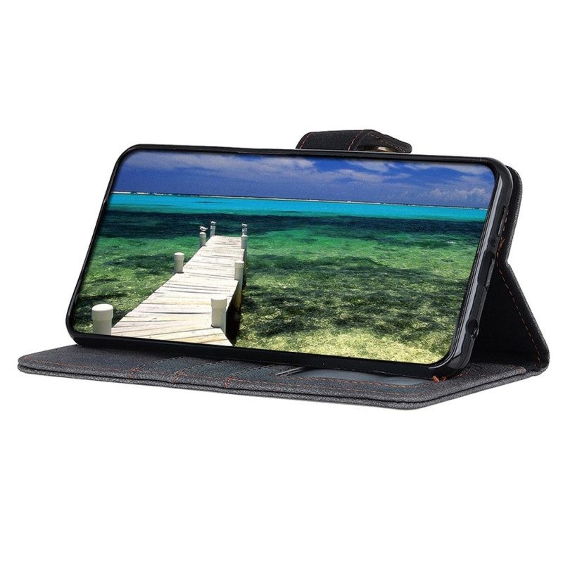 Folio Cover Samsung Galaxy M53 5G Khazneh Crosta Di Cuoio
