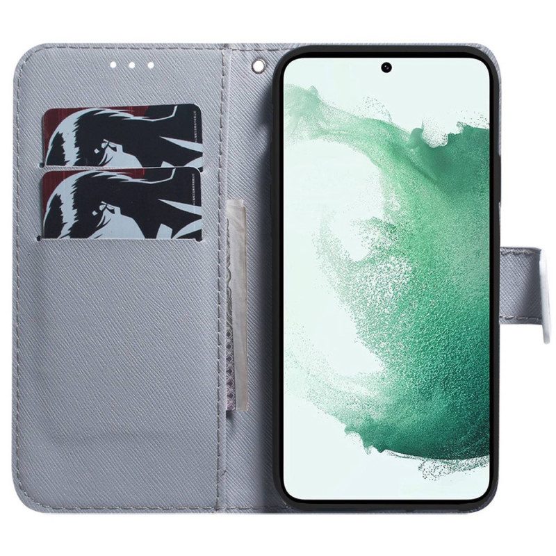 Folio Cover Samsung Galaxy M53 5G Rami Fioriti