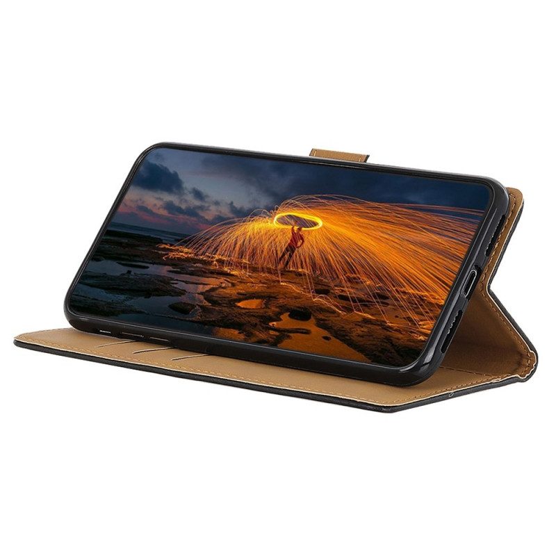 Folio Cover Samsung Galaxy M53 5G Stile In Pelle