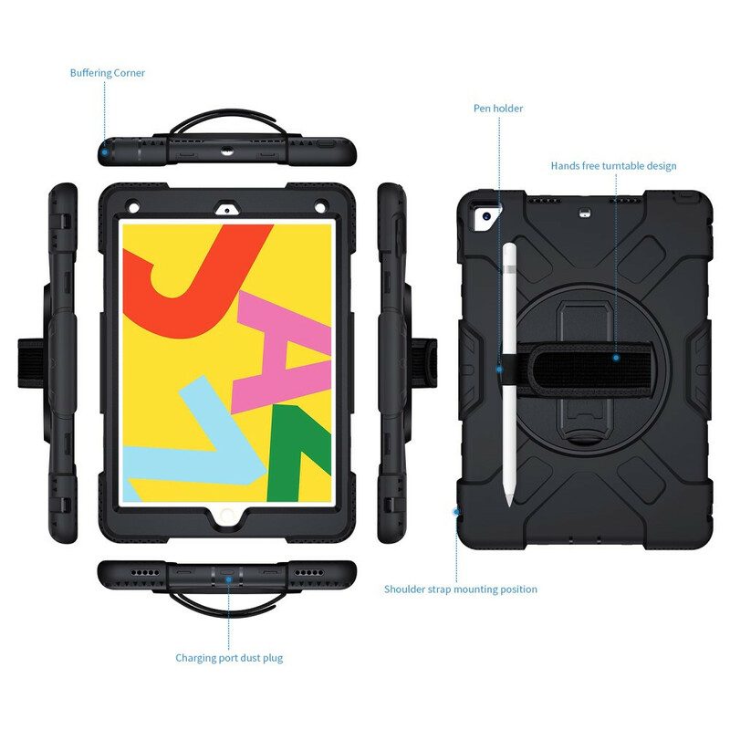 Cover iPad 10.2" (2020) (2019) Fettuccia E Tracolla Super Resistenti