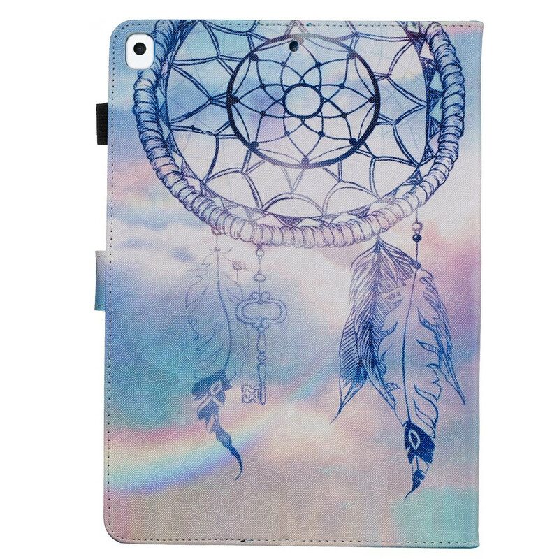 Custodia in pelle iPad 10.2" (2020) (2019) Acchiappasogni Ad Acquerello