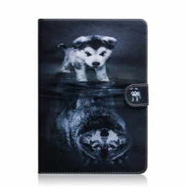 Custodia in pelle iPad 10.2" (2020) (2019) Cagnolino
