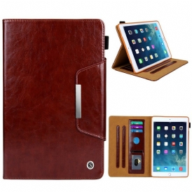Custodia in pelle iPad 10.2" (2020) (2019) Chiusura In Argento