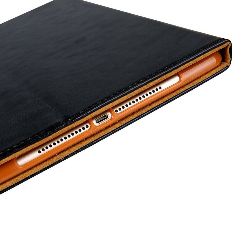 Custodia in pelle iPad 10.2" (2020) (2019) Chiusura In Argento