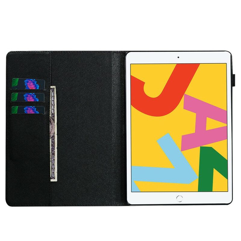 Custodia in pelle iPad 10.2" (2020) (2019) Colore Del Fiore