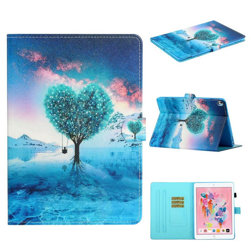 Custodia in pelle iPad 10.2" (2020) (2019) Cuore Dell'albero