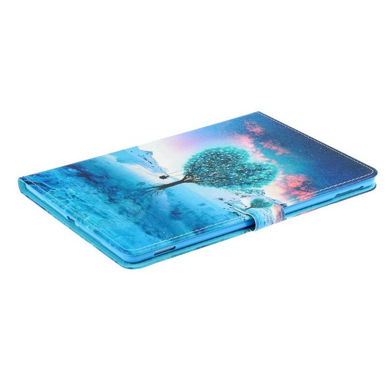 Custodia in pelle iPad 10.2" (2020) (2019) Cuore Dell'albero