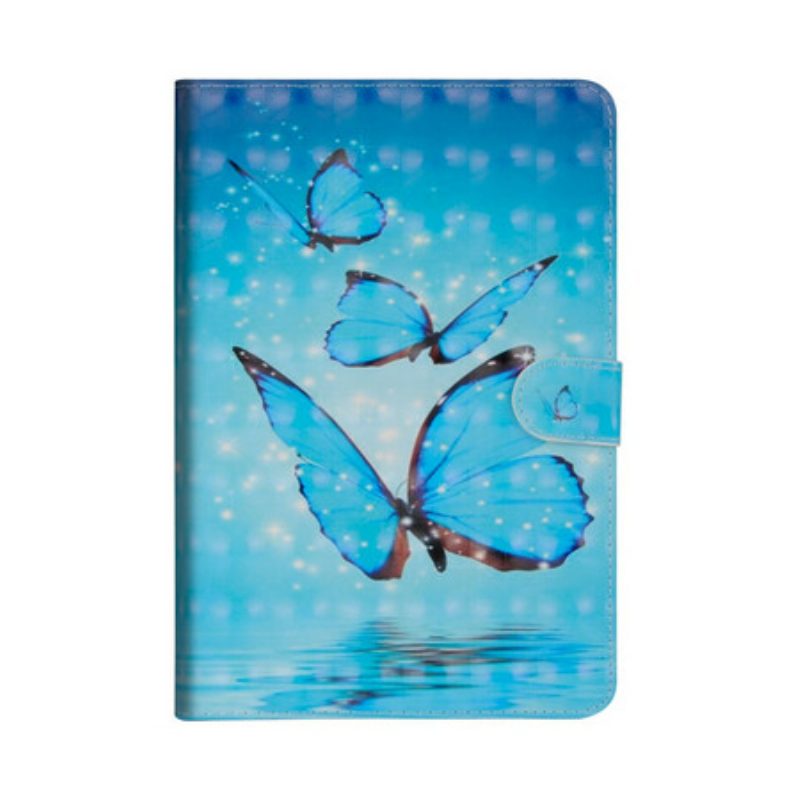 Custodia in pelle iPad 10.2" (2020) (2019) Farfalle Spot Light