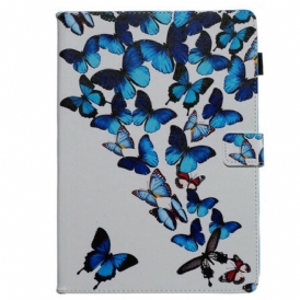 Custodia in pelle iPad 10.2" (2020) (2019) Farfalle In Volo