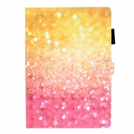 Custodia in pelle iPad 10.2" (2020) (2019) Gradiente Glitterato