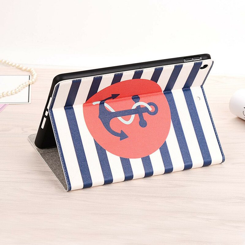 Custodia in pelle iPad 10.2" (2020) (2019) Marino