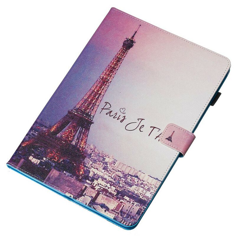 Custodia in pelle iPad 10.2" (2020) (2019) Parigi Ti Amo