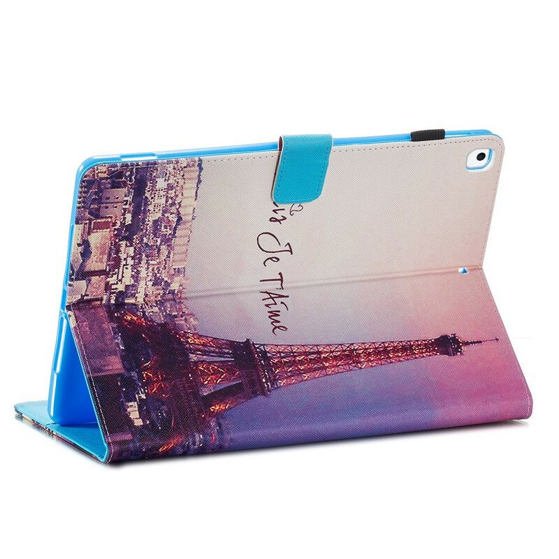 Custodia in pelle iPad 10.2" (2020) (2019) Parigi Ti Amo