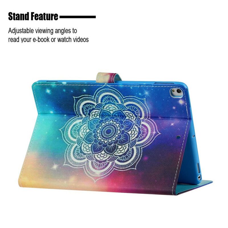 Custodia in pelle iPad 10.2" (2020) (2019) Serie Di Arte Mandala