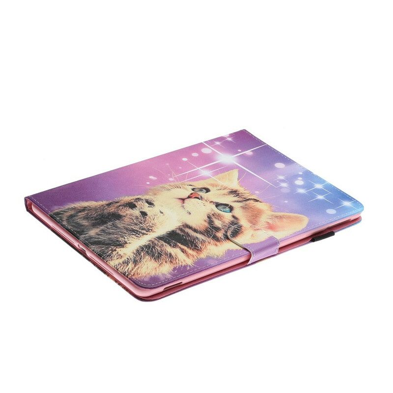 Custodia in pelle iPad 10.2" (2020) (2019) Stelle Gattino