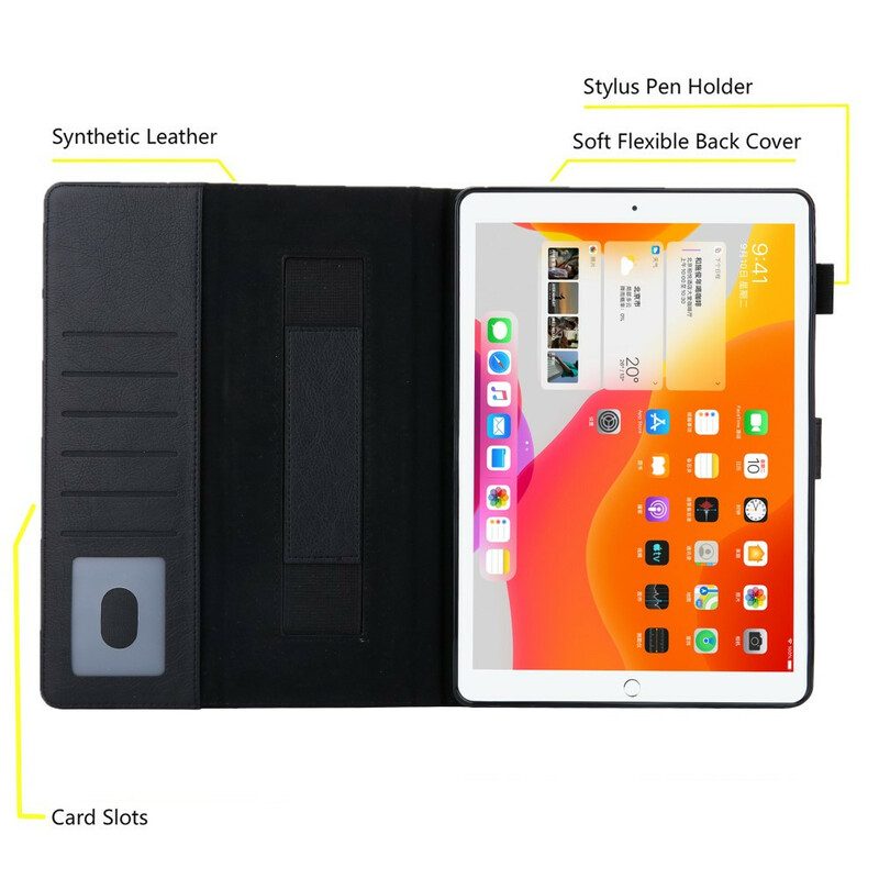Custodia in pelle iPad 10.2" (2020) (2019) Supporto In Similpelle Vivavoce