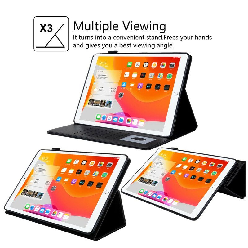 Custodia in pelle iPad 10.2" (2020) (2019) Supporto In Similpelle Vivavoce