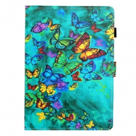Custodia in pelle iPad 10.2" (2020) (2019) Volo Di Farfalle