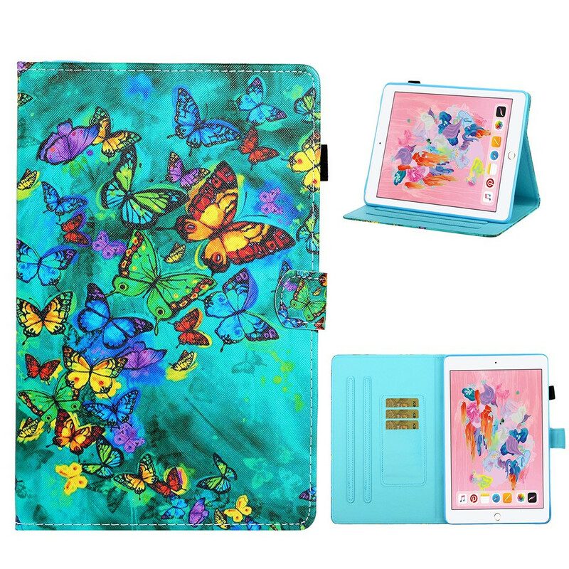 Custodia in pelle iPad 10.2" (2020) (2019) Volo Di Farfalle