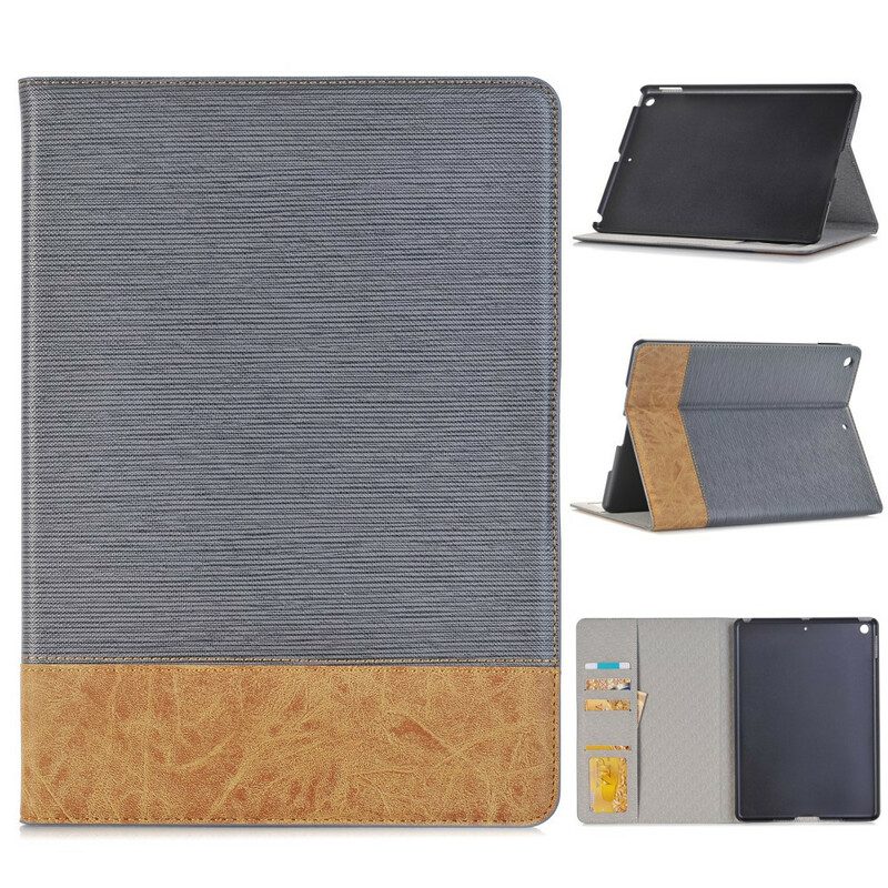 Folio Cover iPad 10.2" (2020) (2019) Tessuto Bicolore