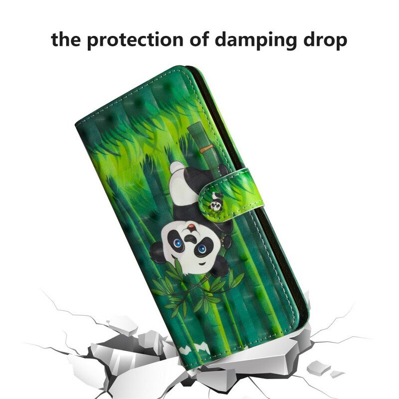 Custodia A Portafoglio Poco X3 / X3 Pro / X3 NFC Panda E Bambù