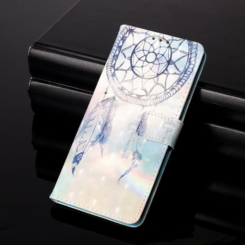 Custodia in pelle Poco X3 / X3 Pro / X3 NFC Acchiappasogni Ad Acquerello