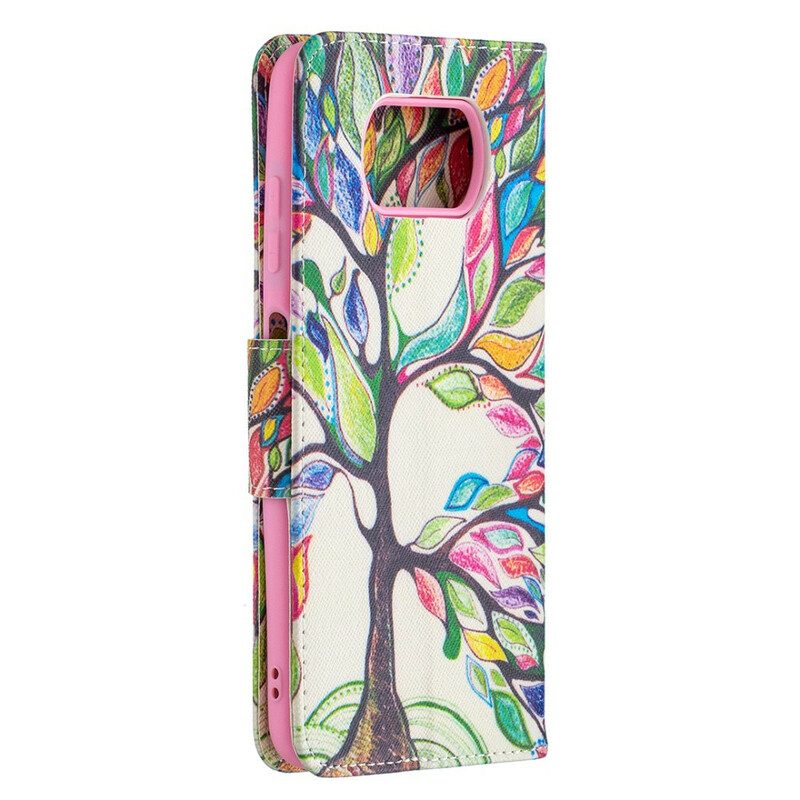 Custodia in pelle Poco X3 / X3 Pro / X3 NFC Albero Colorato