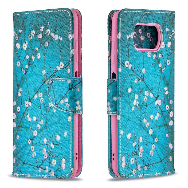 Custodia in pelle Poco X3 / X3 Pro / X3 NFC Albero In Fiore