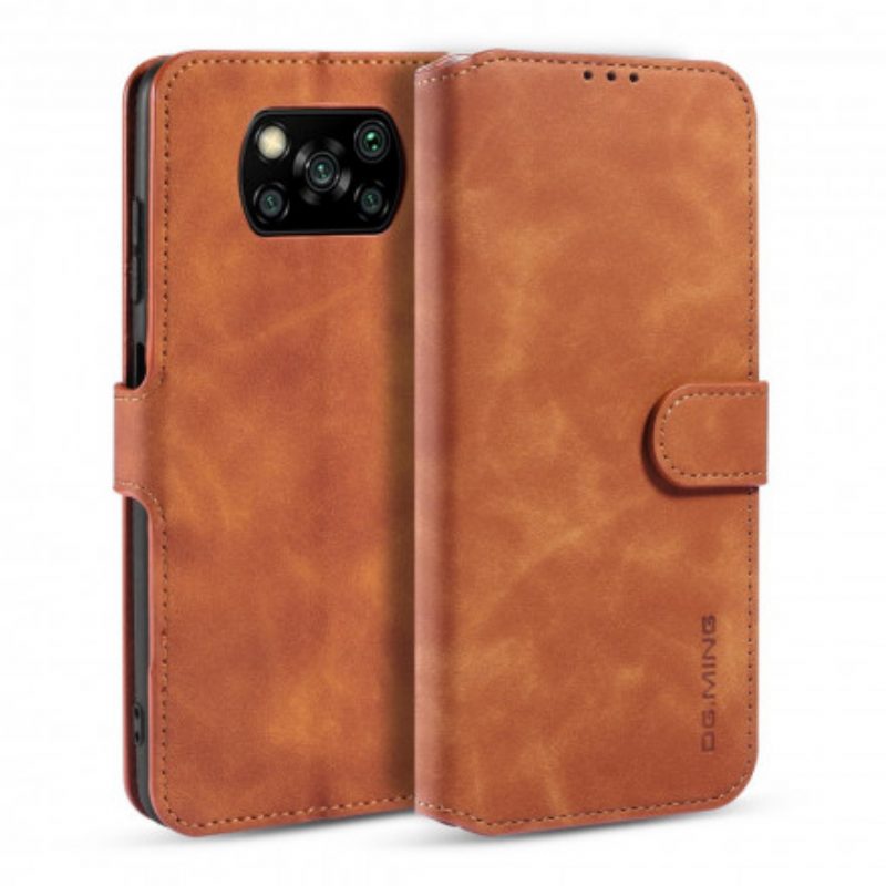 Custodia in pelle Poco X3 / X3 Pro / X3 NFC Dg.ming Retro