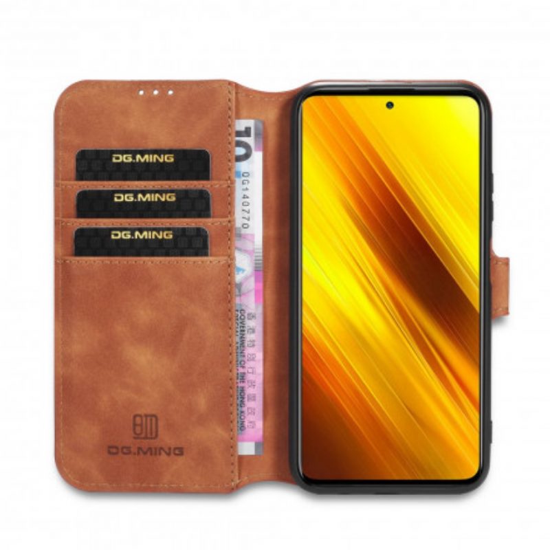 Custodia in pelle Poco X3 / X3 Pro / X3 NFC Dg.ming Retro