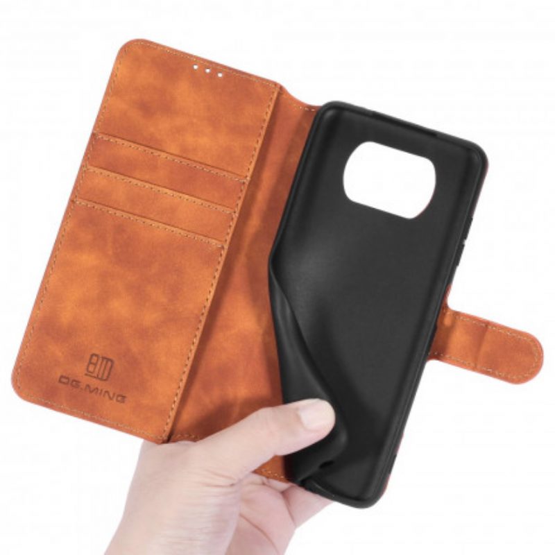 Custodia in pelle Poco X3 / X3 Pro / X3 NFC Dg.ming Retro