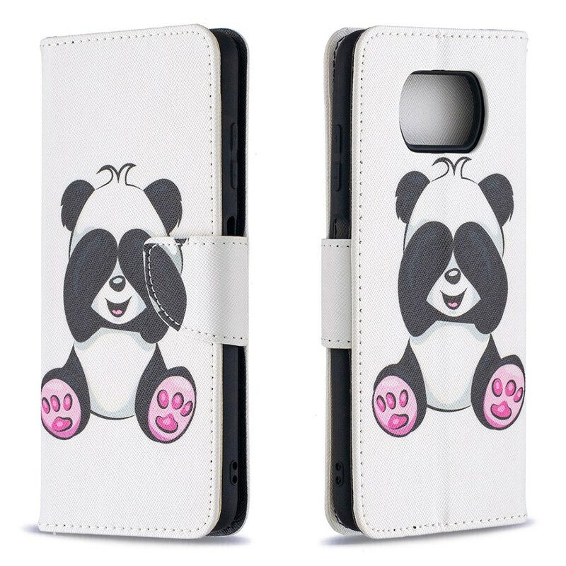 Custodia in pelle Poco X3 / X3 Pro / X3 NFC Divertimento Panda